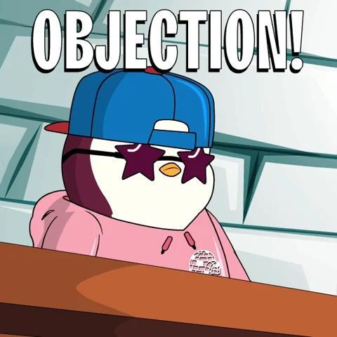 objection penguin gif